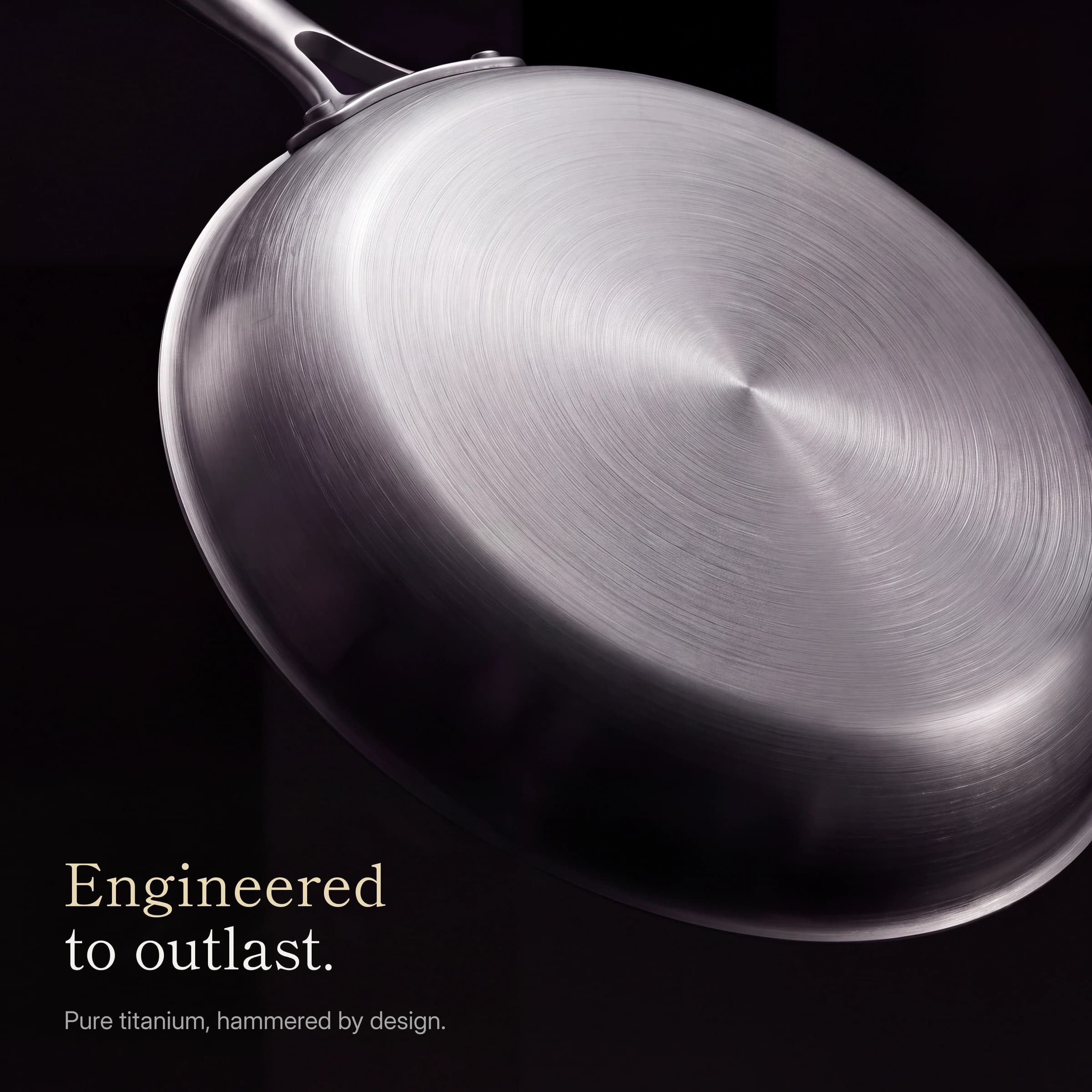 Underside of the pan: engineered to outlast